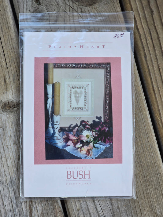 Shepherd's Bush - Plaid Heart - Cross Stitch Kit