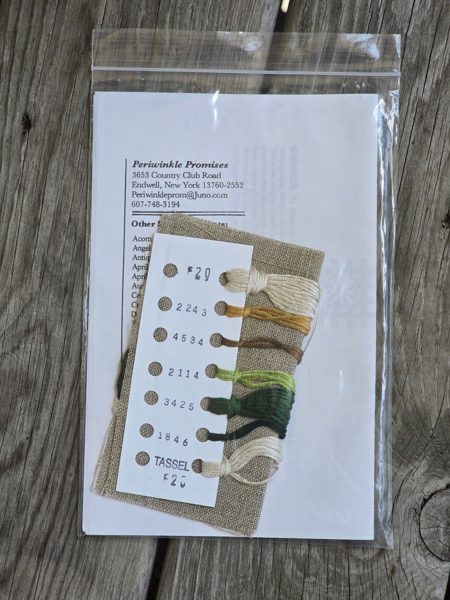 Periwinkle Promises - March Sampler Accent - Sampler Accents - Cross Stitch Kit
