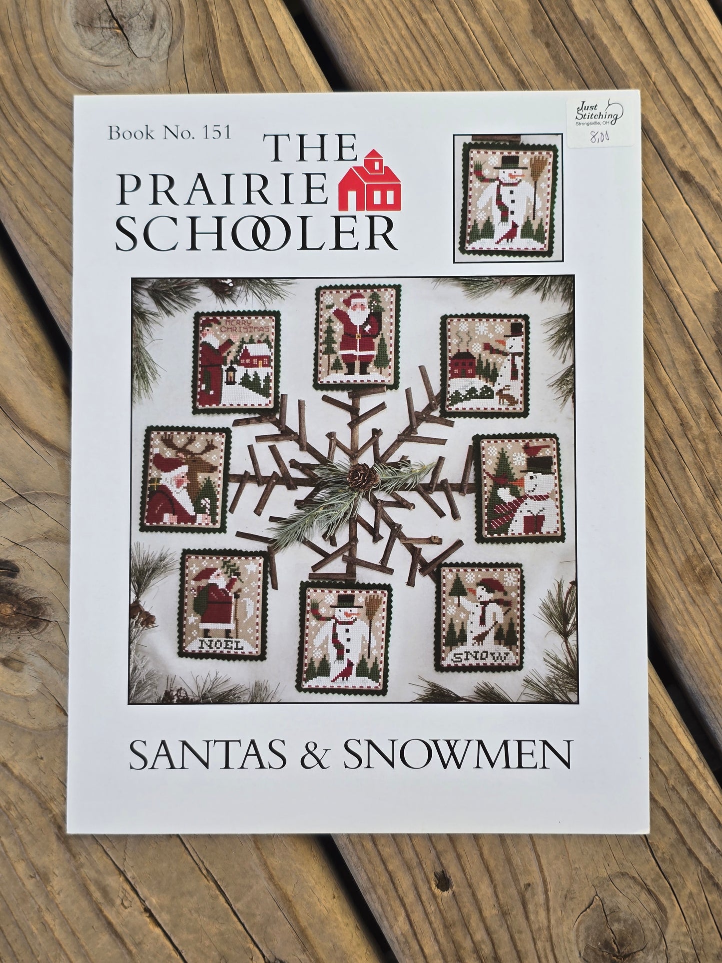 The Prairie Schooler - Santas & Snowmen - Book No. 151 - Stitch Pattern
