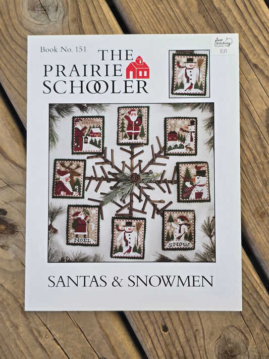 The Prairie Schooler - Santas & Snowmen - Book No. 151 - Stitch Pattern