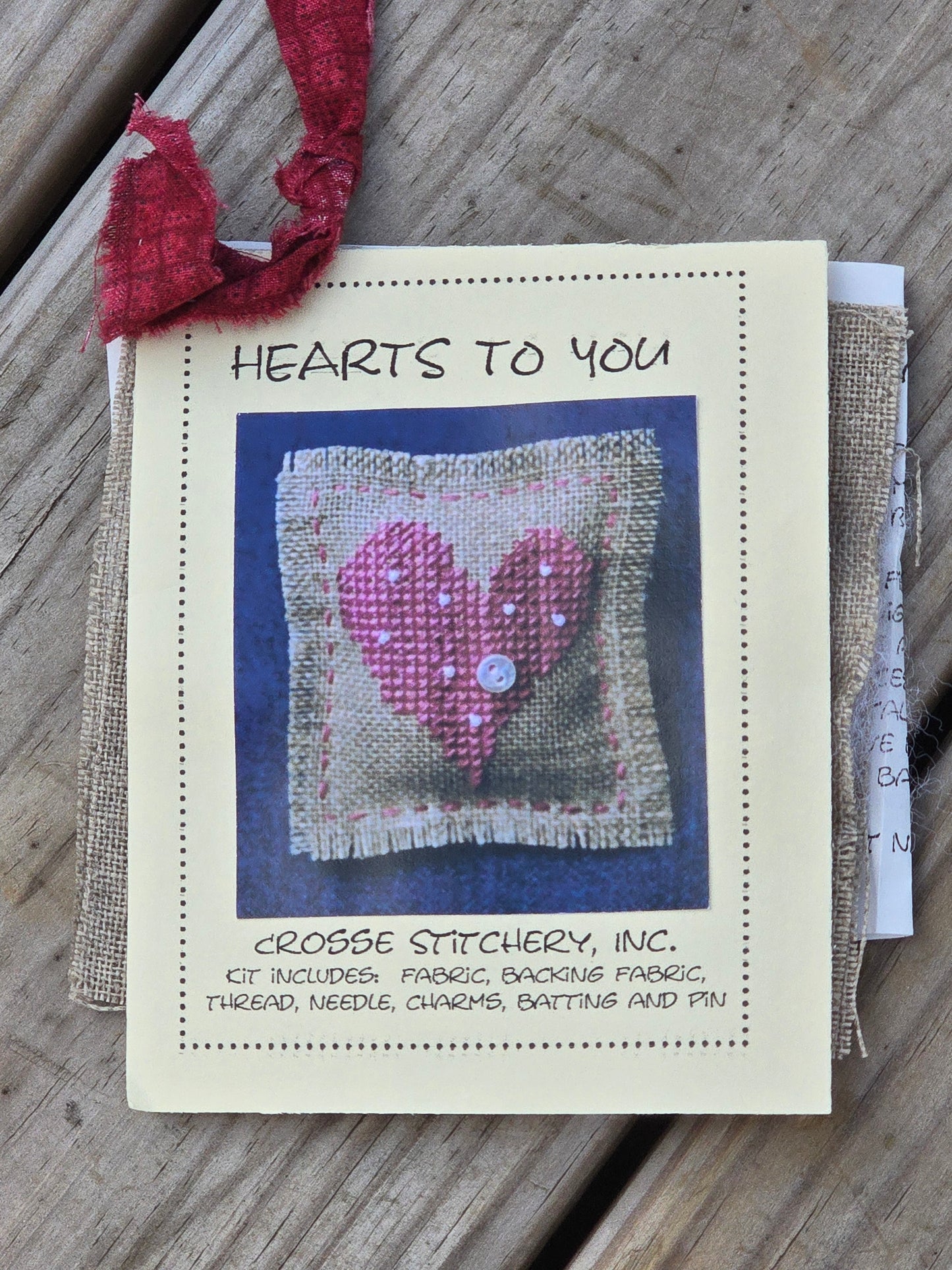 Crosse Stitchery, Inc. - Hearts To You - Cross Stitch Kit