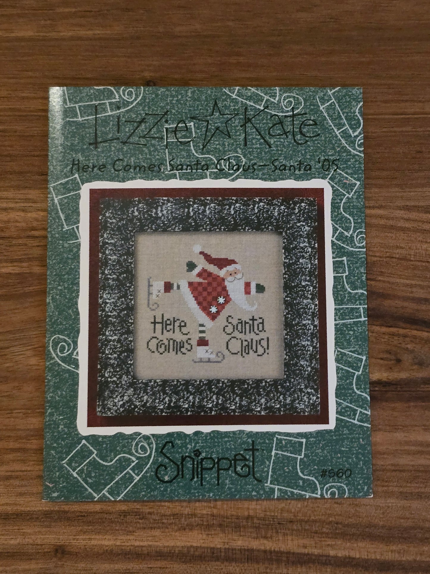 Lizzie Kate - Snippet - Here Comes Santa Claus Santa '07 - S60 - Cross Stitch Pattern