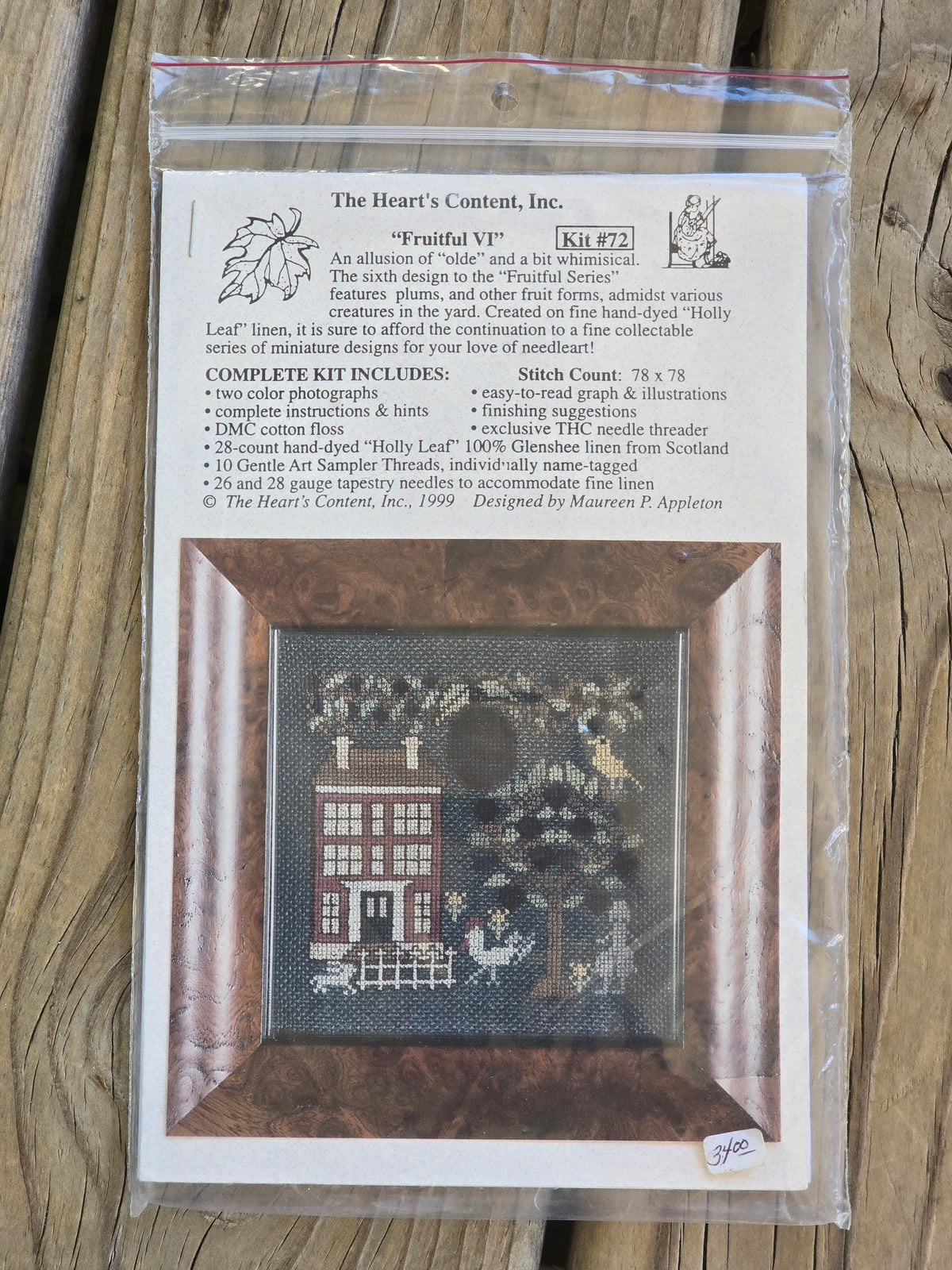 The Heart's Content, Inc. - Fruitful VI - Cross Stitch Kit