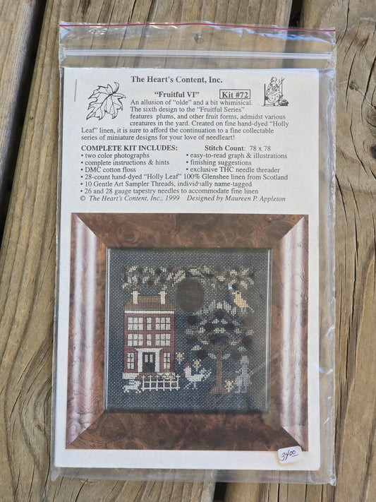 The Heart's Content, Inc. - Fruitful VI - Cross Stitch Kit