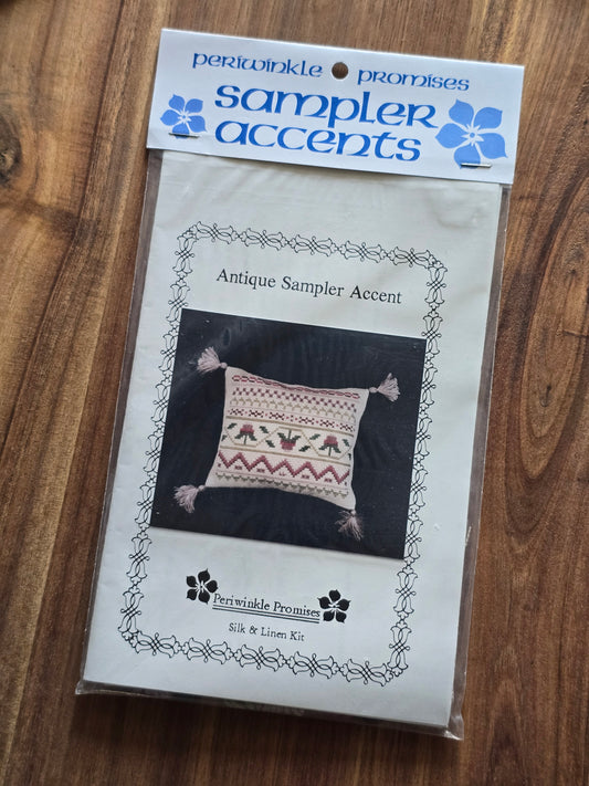 Periwinkle Promises - Sampler Accents - Antique Sampler Accents - Cross Stitch Kit