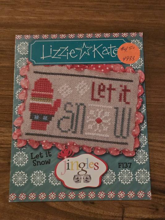Lizzie Kate - Jingles - Let it Snow - F137 - Cross Stitch Pattern