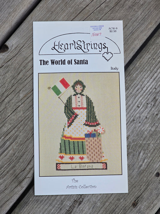 Heartstrings - The World of Santa - Italy - Cross Stitch Pattern