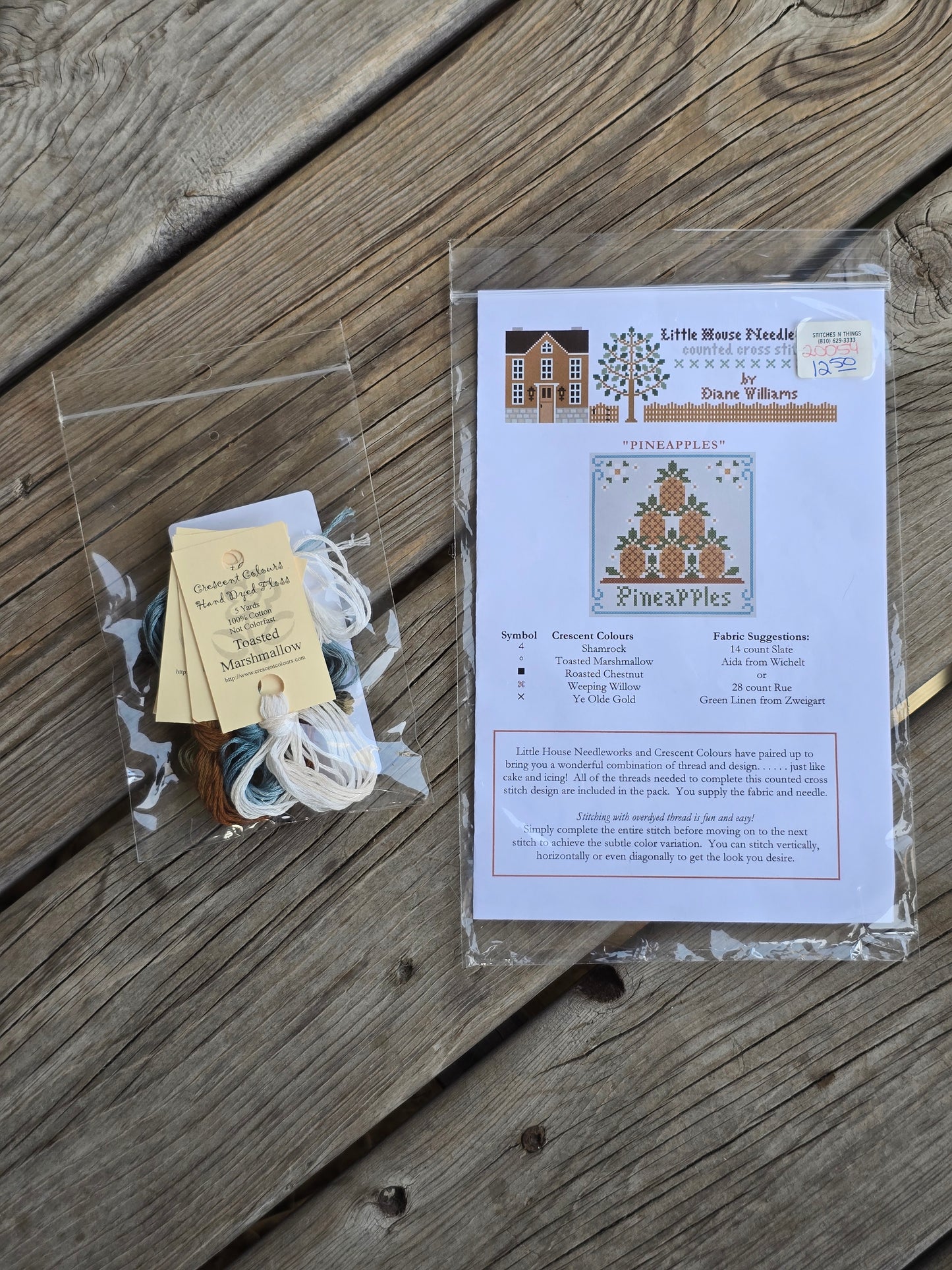 Little House Needleworks - Pineapples - Cross Stitch Pattern