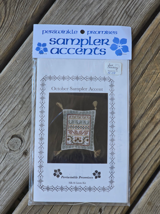 Periwinkle Promises - Sampler Accents - October Sampler Accent - Cross Stitch Kit