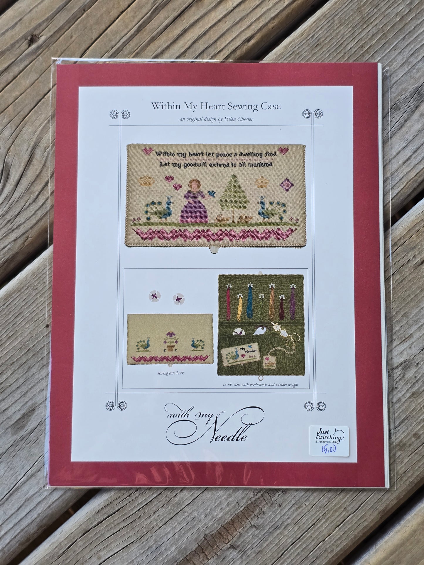 With My Needle - Within My Heart Sewing Case - Cross Stitch Pattern