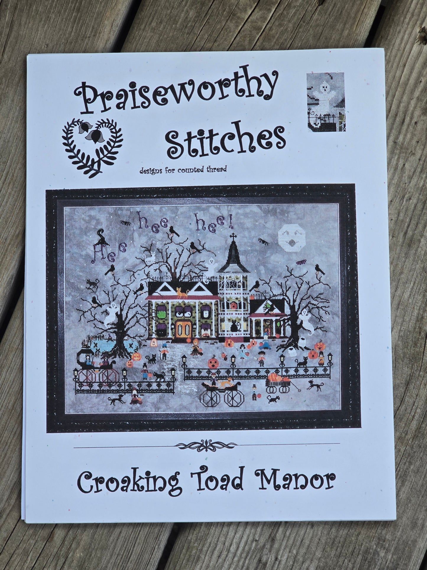 Praiseworthy Stitches - Croaking Toad Manor - Cross Stitch Kit