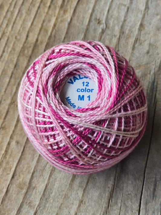Valdani - Perle Cotton - Hand-Dyed - Size 12 - #M1 - Thread