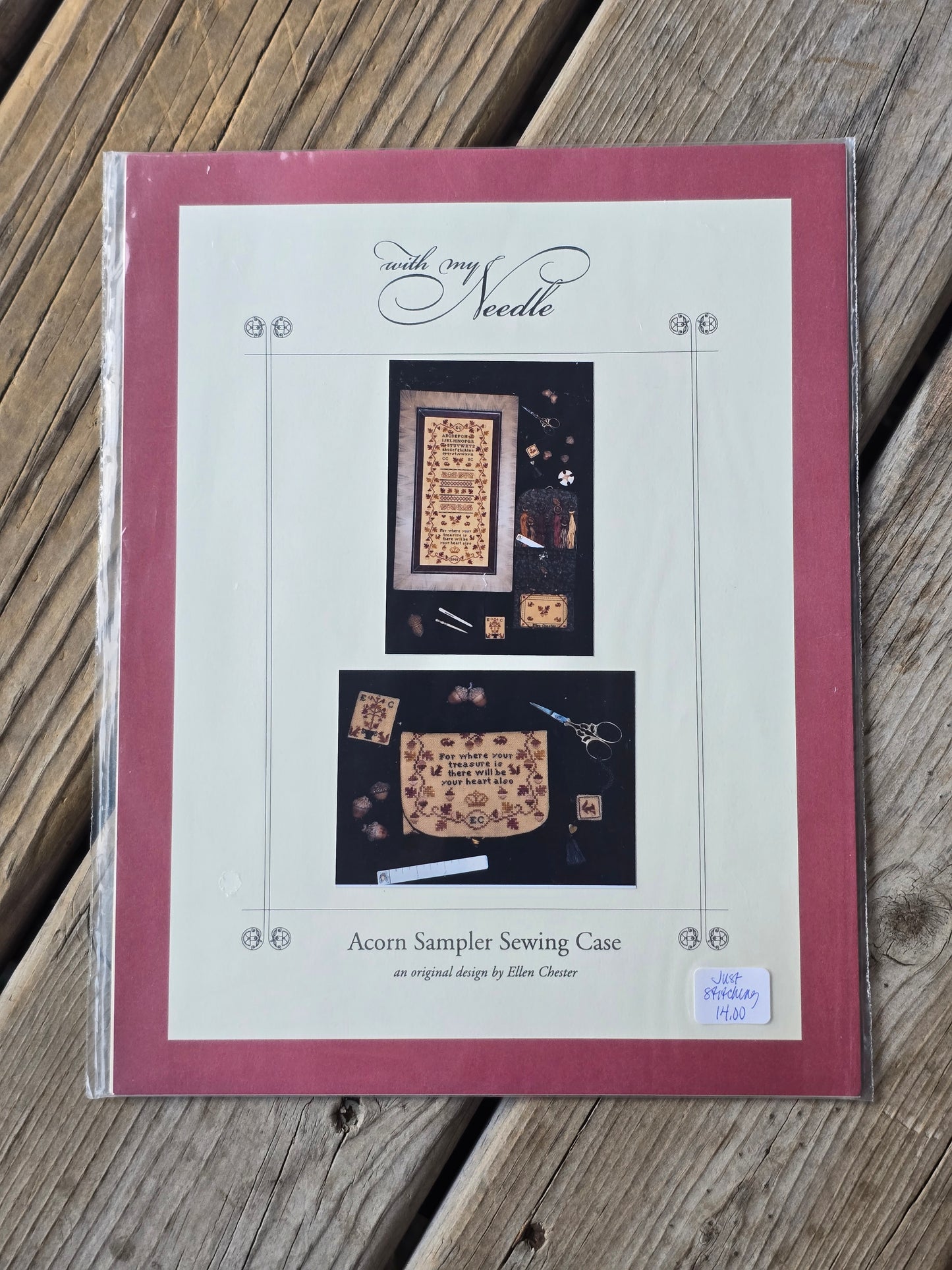 With My Needle - Acorn Sampler Sewing Case - Cross Stitch Pattern