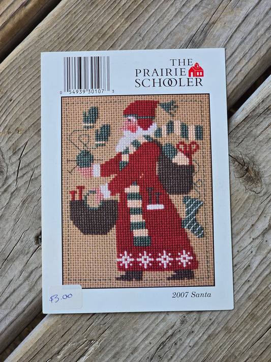 The Prairie Schooler - 2007 Santa - Cross Stitch Pattern