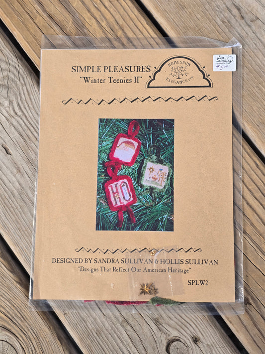 Homespun Elegance - Simple Pleasures - Winter Teenies II - Cross Stitch Pattern