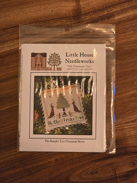 Little House Needleworks - The Sampler Tree Ornament Series - Oh Christmas Tree - LHNTST-02 - Cross Stitch Pattern