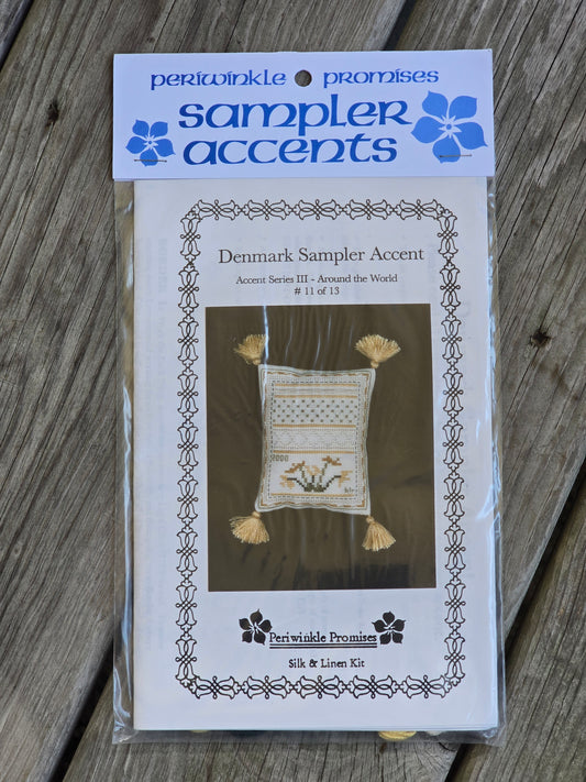 Periwinkle Promises - Denmark Sampler Accent - Sampler Accents - Cross Stitch Kit