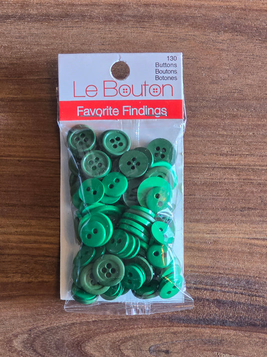 Favorite Findings - Le Bouton Green Buttons