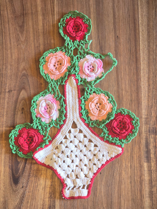 Vintage Doily Bundle - Flower Baskets