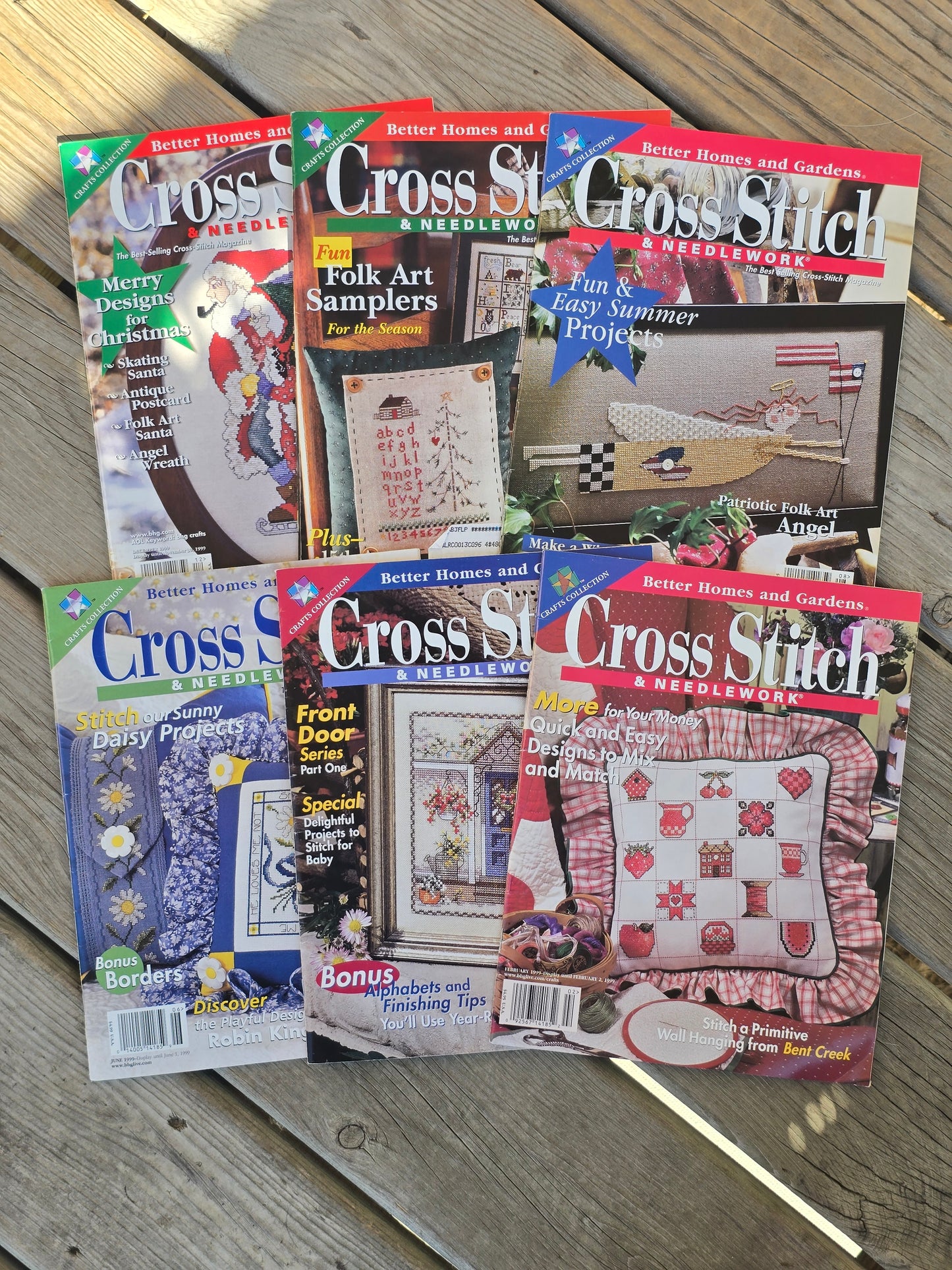 Better Homes and Gardens - Cross Stitch & Needlework - 1999 Magazine Bundle