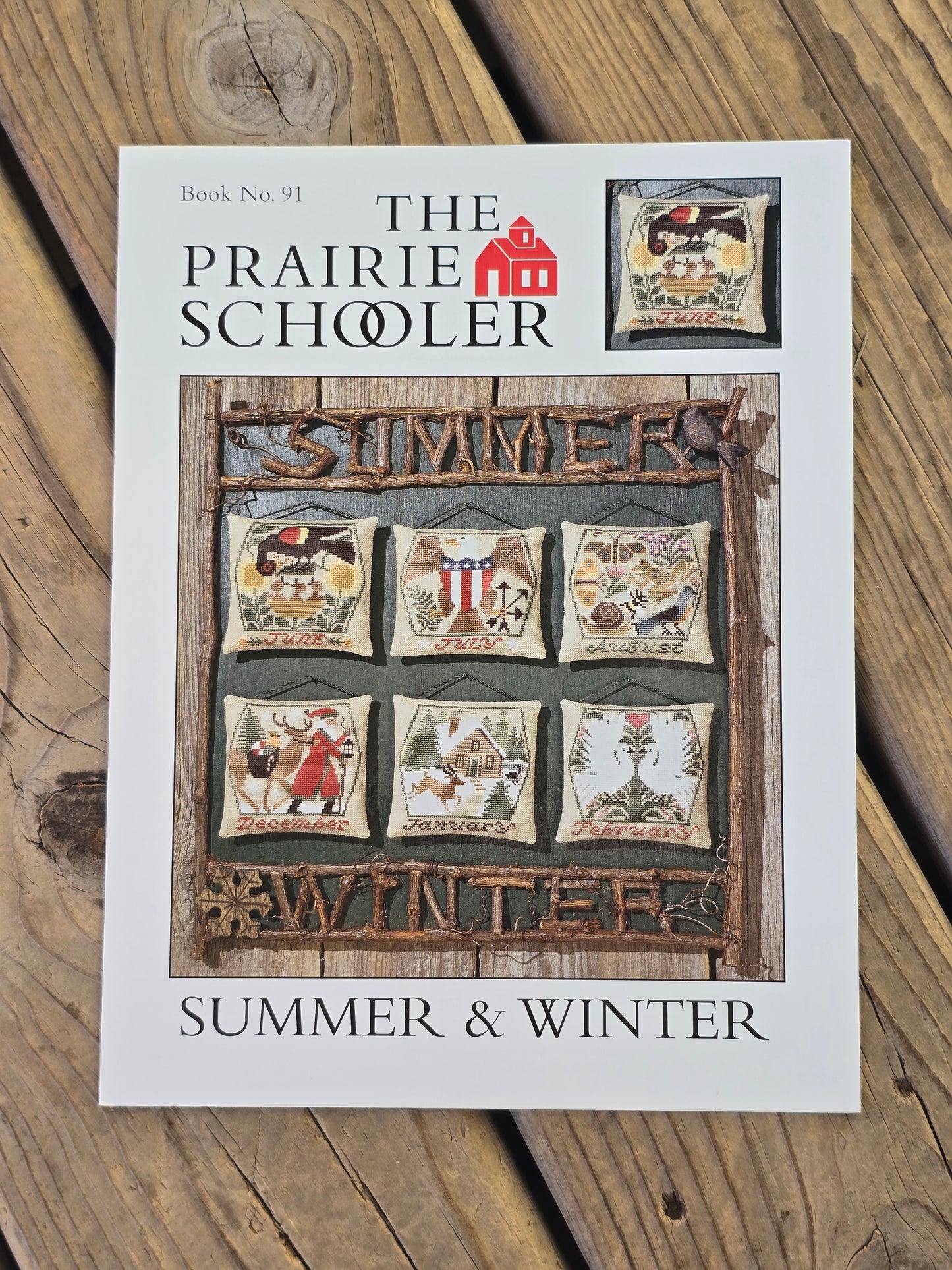 The Prairie Schooler - Spring & Fall, Summer & Winter - Book Nos. 90, 91 - Cross Stitch Pattern