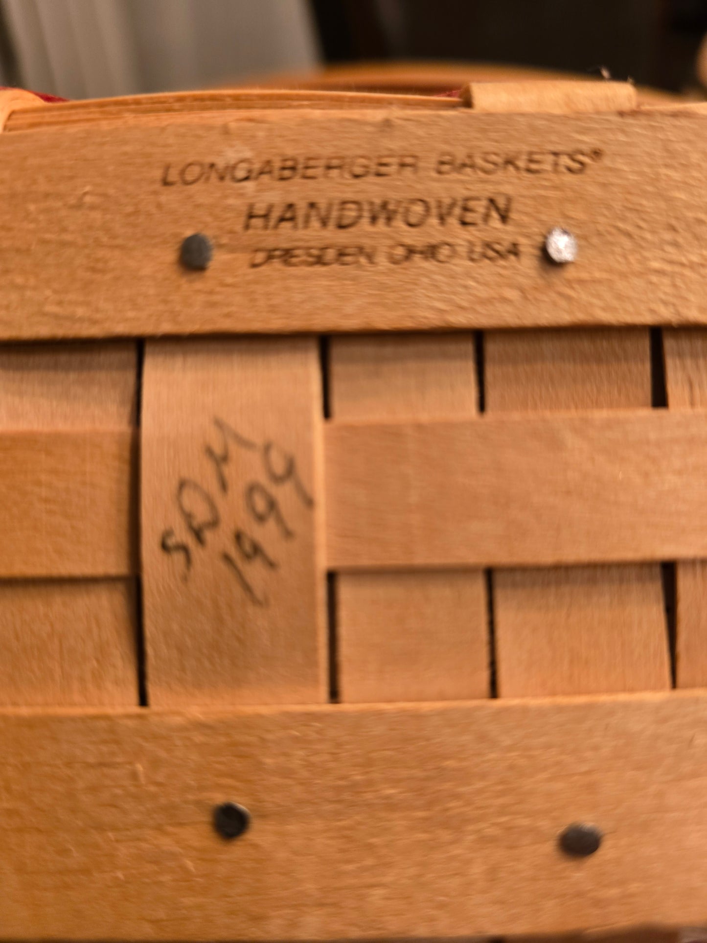 Longaberger - 1999 - 20th Century Village Basket