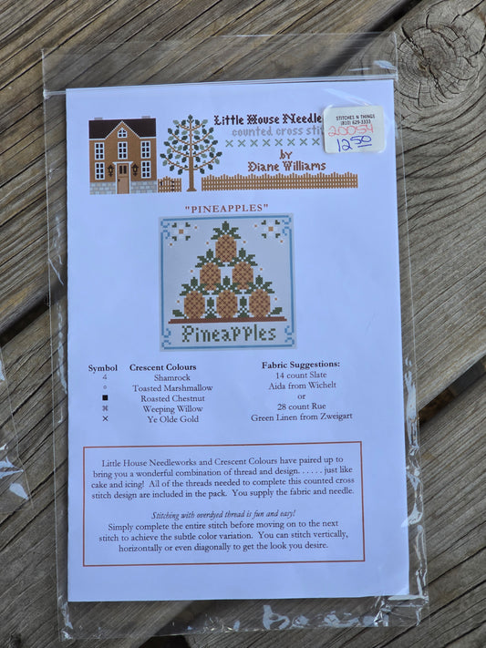 Little House Needleworks - Pineapples - Cross Stitch Pattern