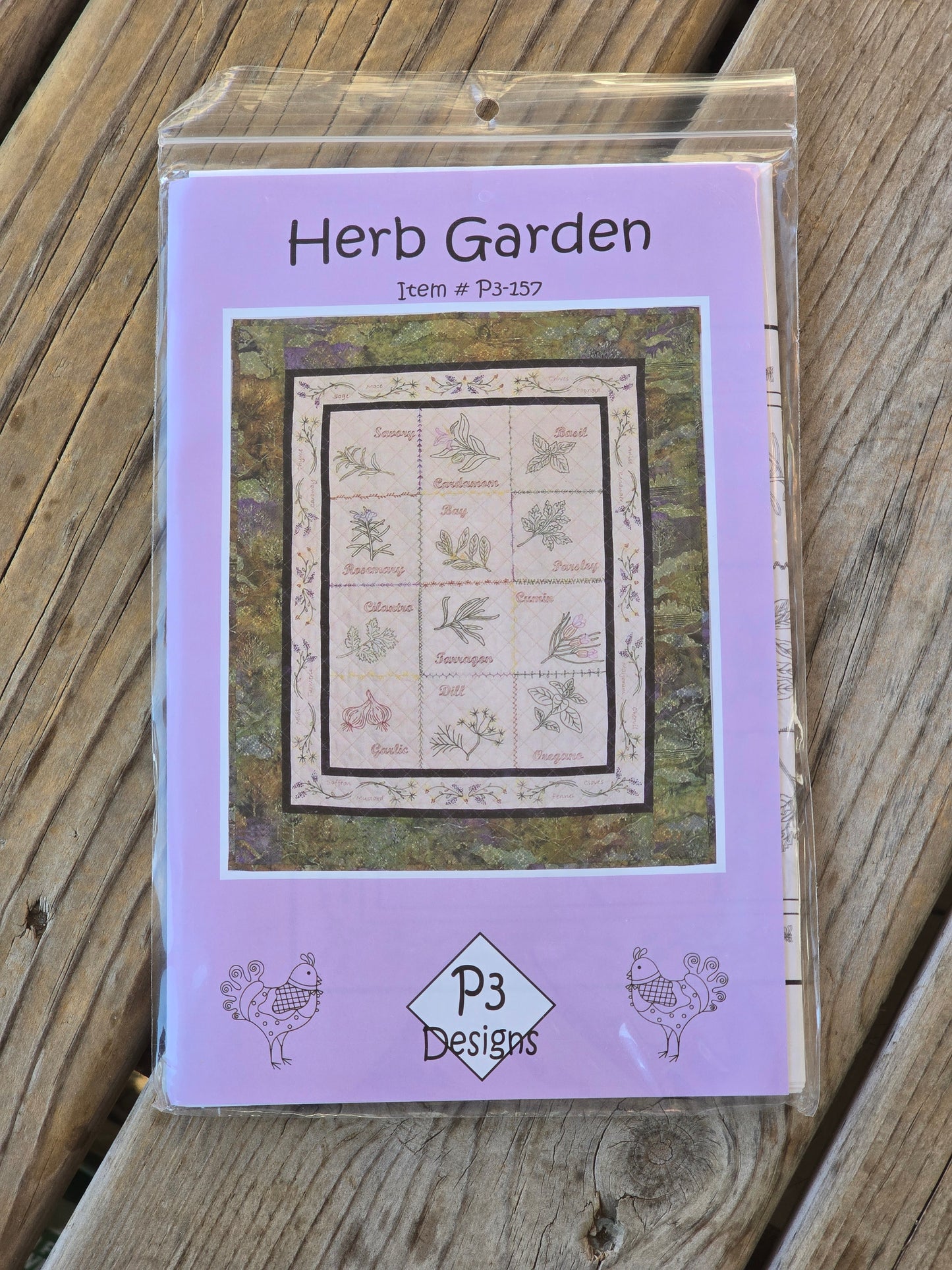 P3 Designs - Herb Garden - Quilt Pattern