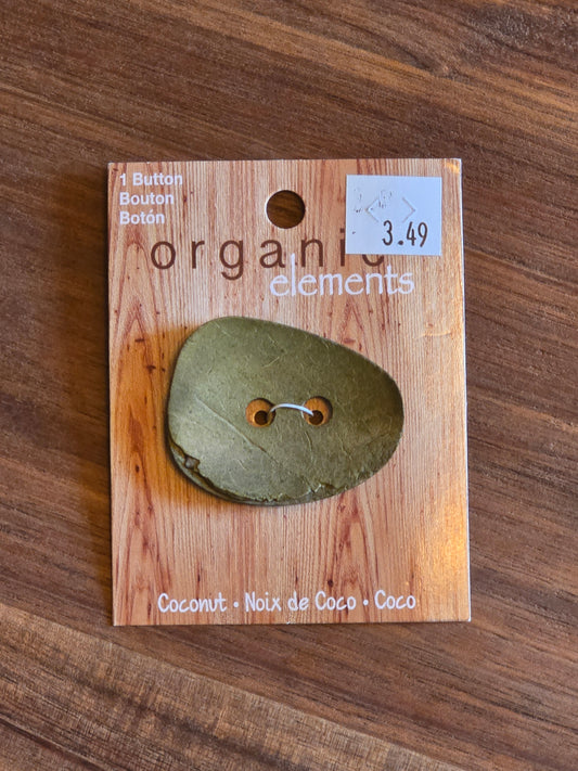Organic Elements - Rounded Triangle Coconut Button