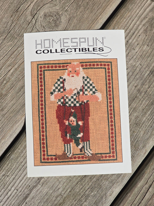 Homespun Collectibles - Santa with Marrionette - #34 - Cross Stitch Pattern