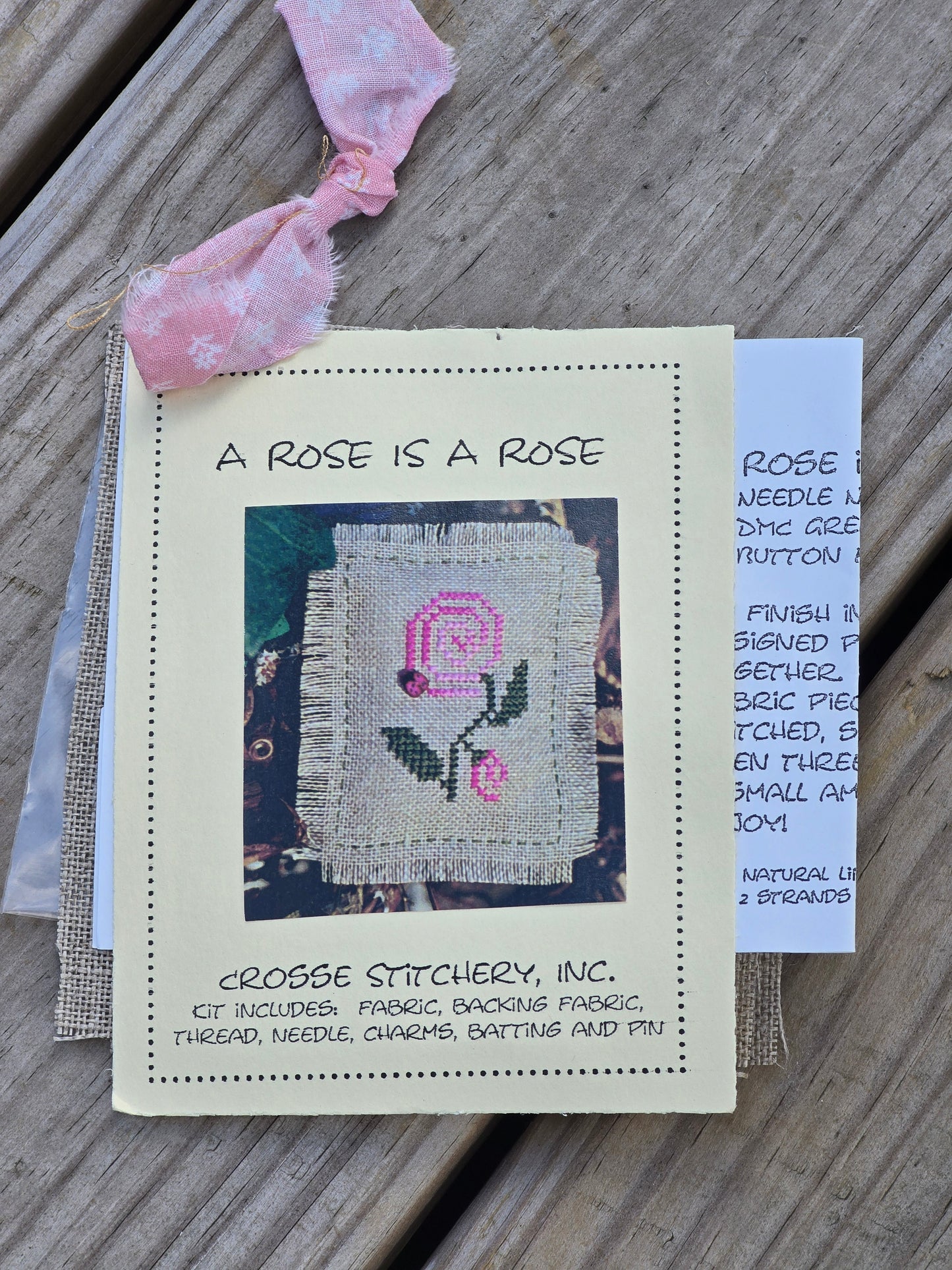 Crosse Stitchery, Inc. - A Rose Is A Rose - Cross Stitch Kit