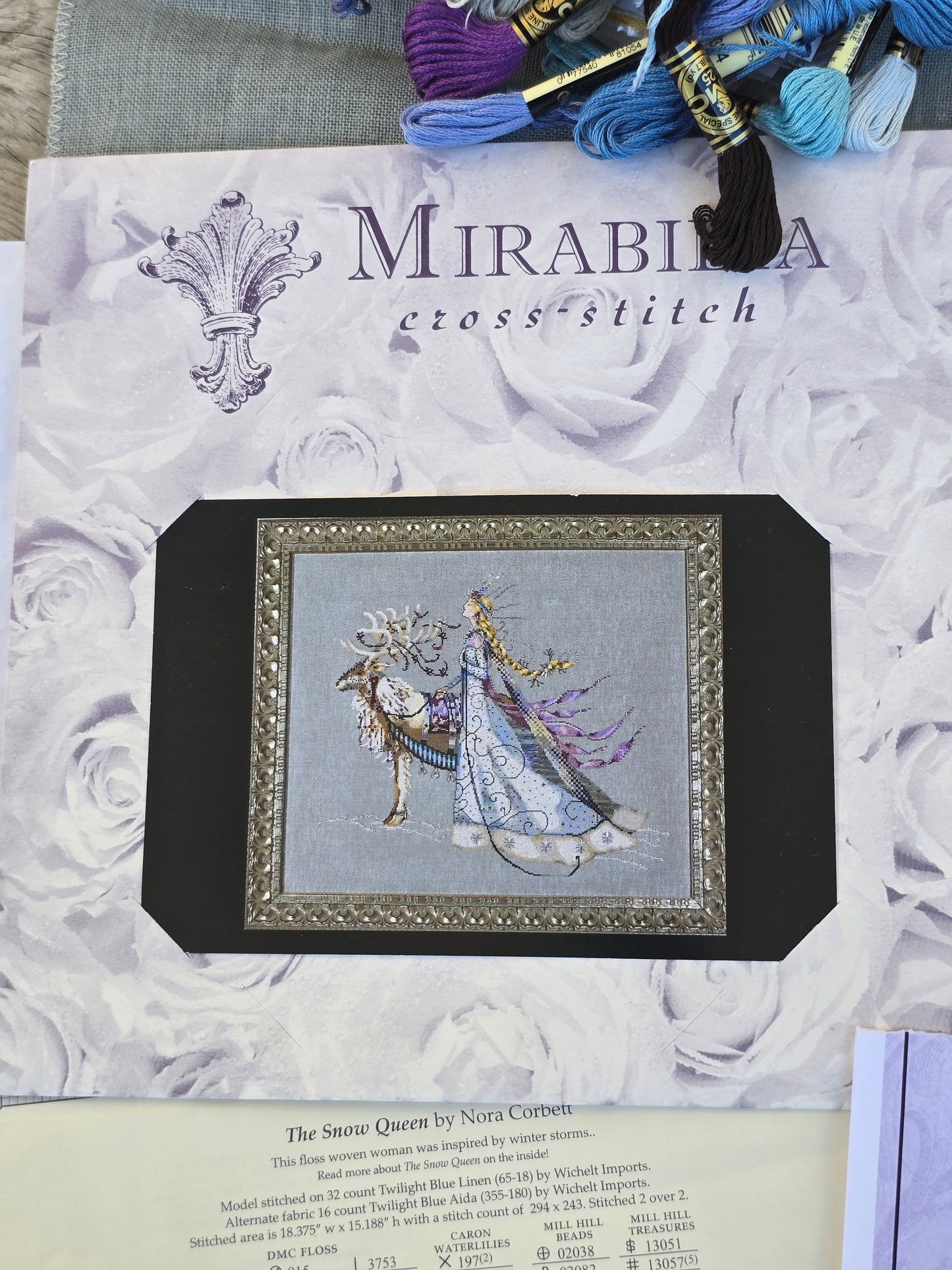 Mirabilia - The Snow Queen - Partially Completed Cross Stitch Kit