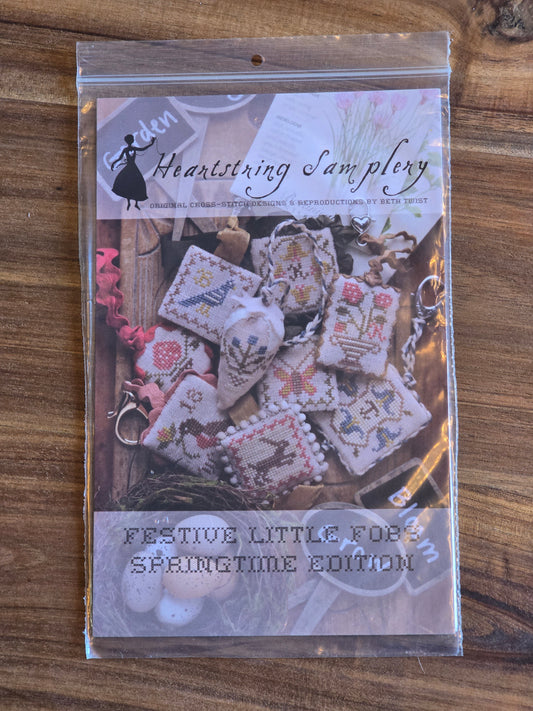 Heartstring Samplery - Festive Little Fobs Springtime Edition - Cross Stitch Pattern