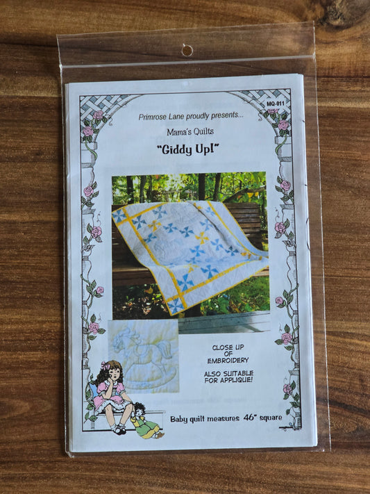 Primrose Lane - Giddy Up! - Embroidery and Quilt Pattern