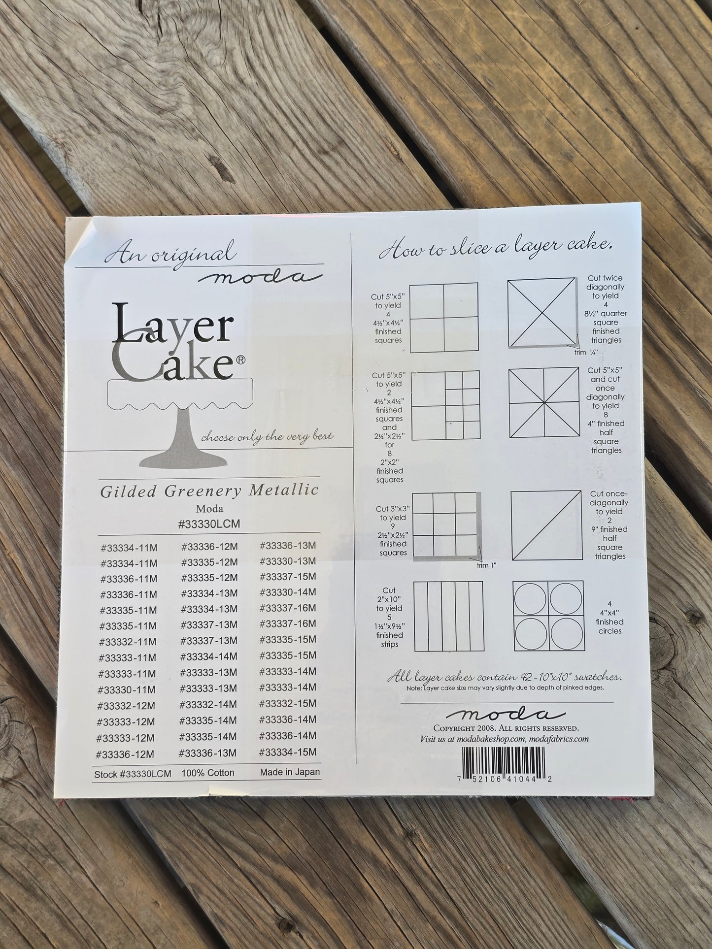 Moda - An Original Moda - Gilded Greenery Metallic - Layer Cake