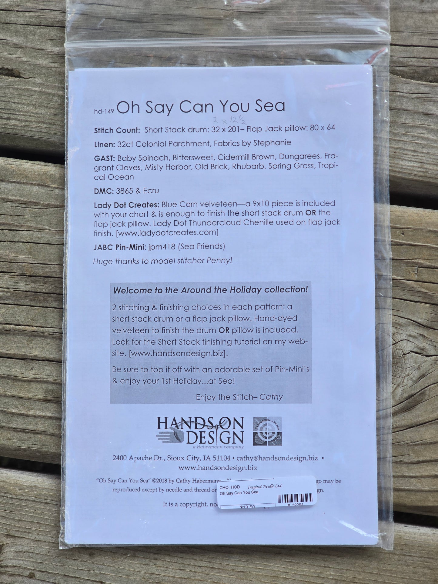Hands on Design - Oh Say Can You Sea - Cross Stitch Kit