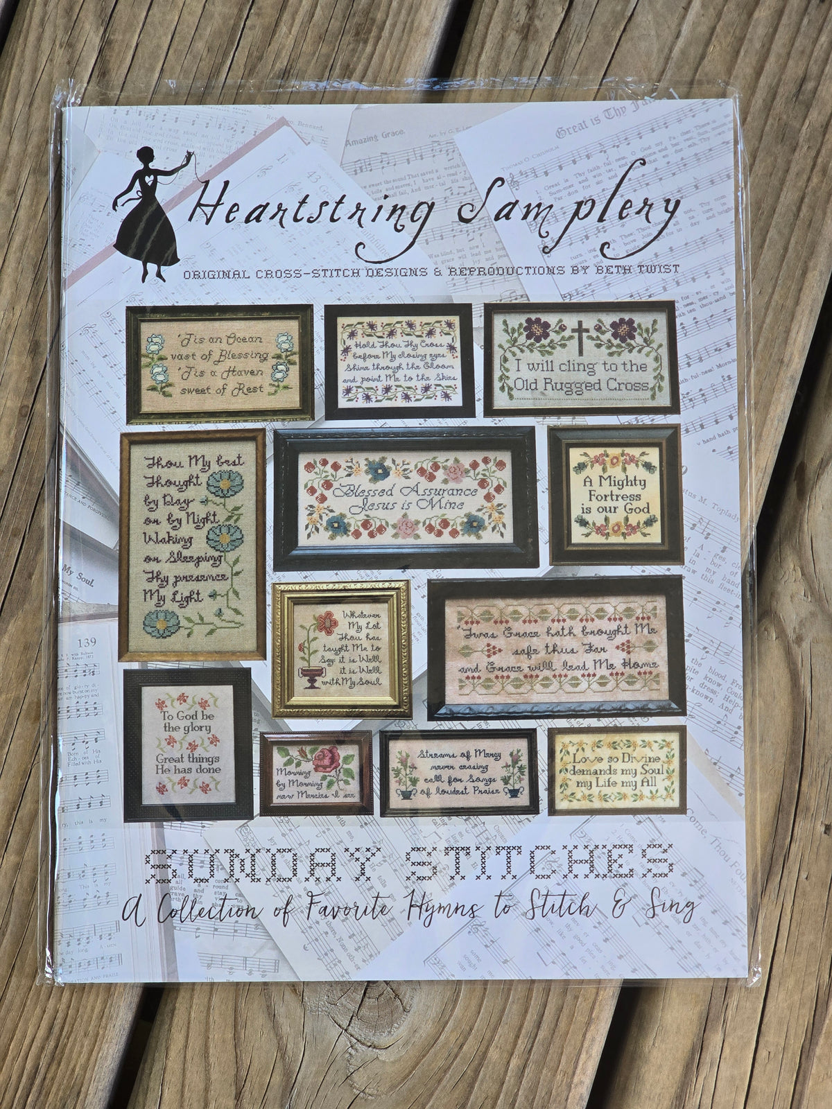 Heartstring Samplery - Sunday Stitches - A Collection of Favorite Hymns to Stitch and Sing - Cross Stitch Pattern Booklet