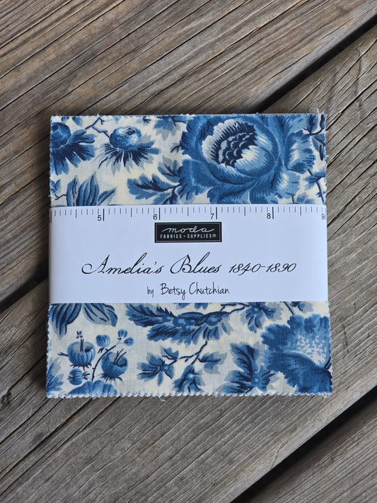 Moda - Amelia's Blues 1840-1890 - Quilting Fabric - Charm Pack