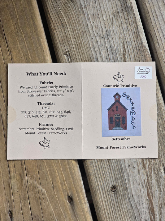 Mount Forest FrameWorks - Countrie Primitive - Settembrr - Cross Stitch Pattern