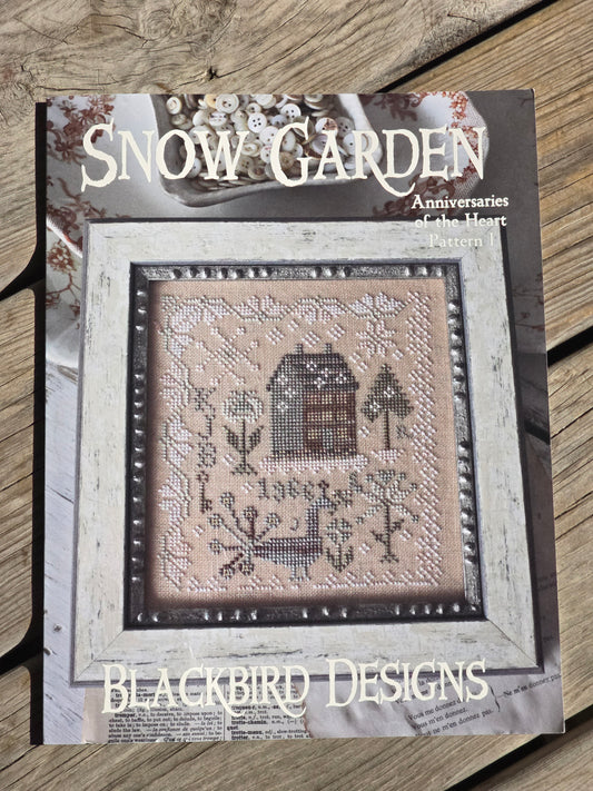 Blackbird Designs - Snow Garden - Anniversaries of the Heart Pattern 1 - Cross Stitch Pattern
