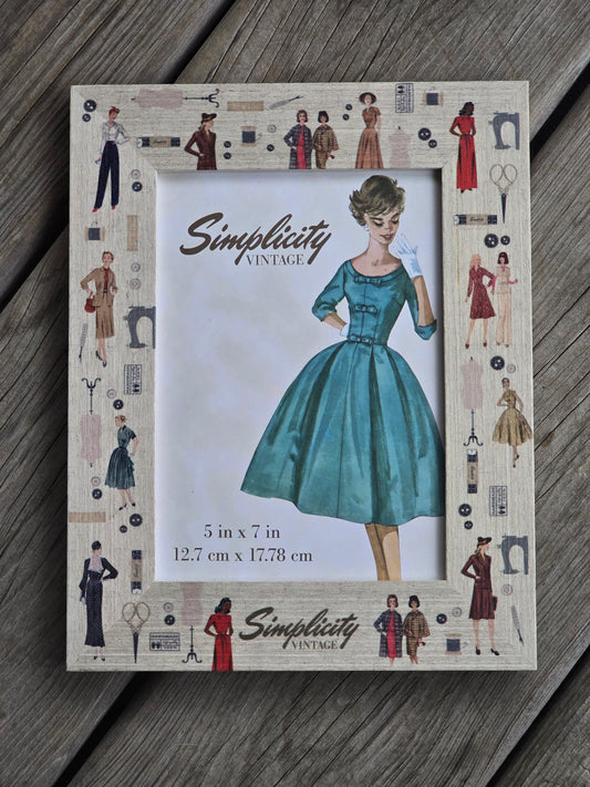 Simplicity Vintage Dress and Notions Picture Frame - Home Decor