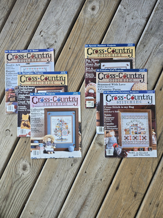 Cross Country Stitching Magazine - 1993 Bundle