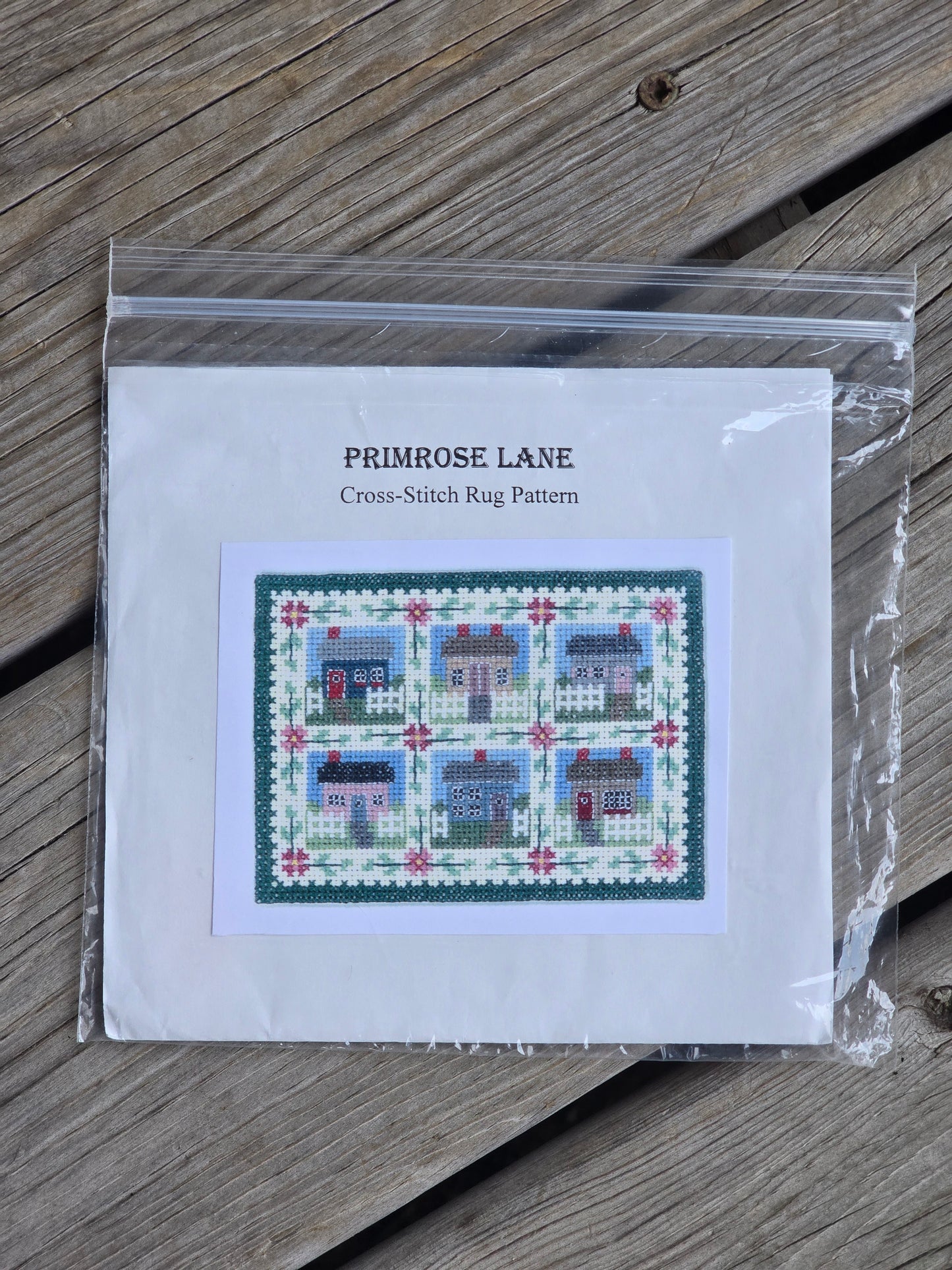Wee Darlings - Primrose Lane Cross Stitch Rug Pattern - Cross Stitch Kit