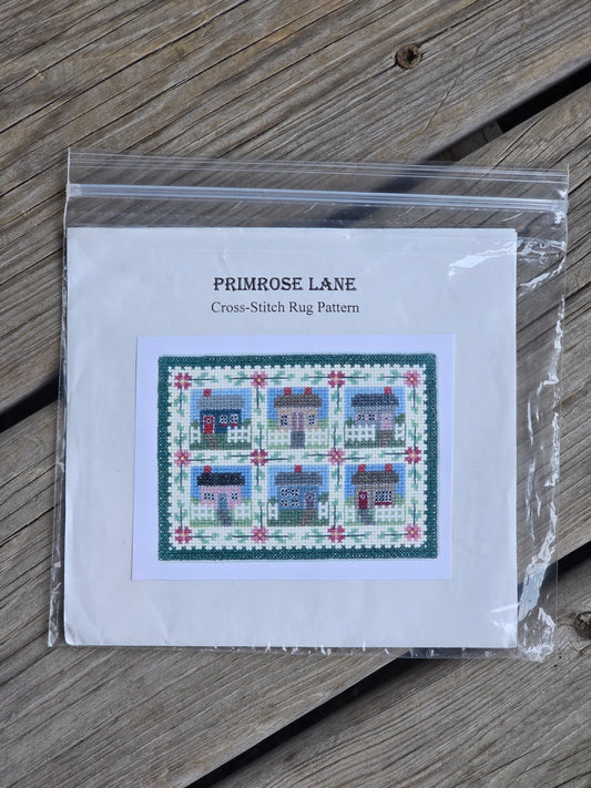 Wee Darlings - Primrose Lane Cross Stitch Rug Pattern - Cross Stitch Kit
