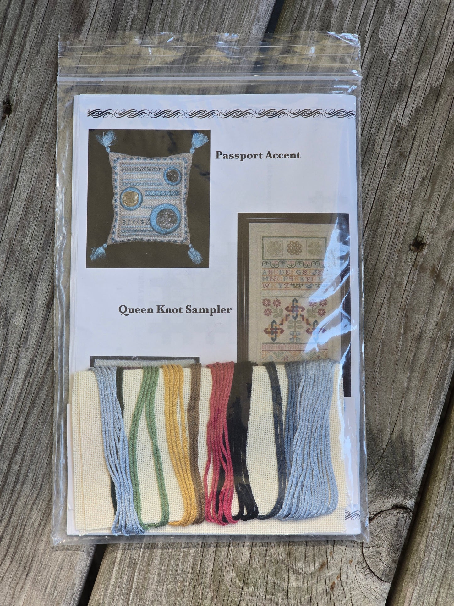 Periwinkle Promises - All Through the Year - Sampler Accents - Cross Stitch Kit