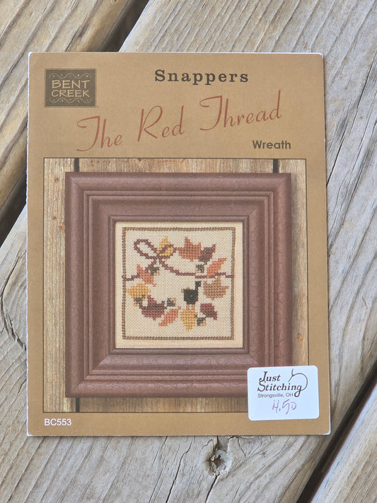 Bent Creek - Snappers - The Red Thread - Wreath - Cross Stitch Pattern