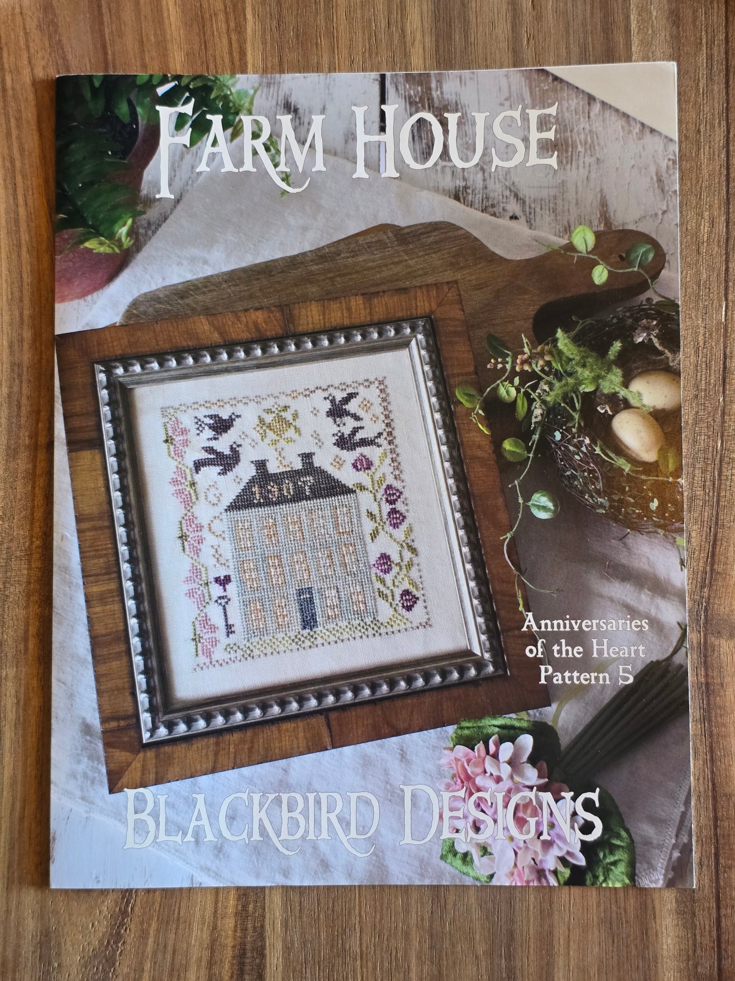 Blackbird Designs - Farm House - Anniversaries of the Heart Pattern 5 - Cross Stitch Pattern