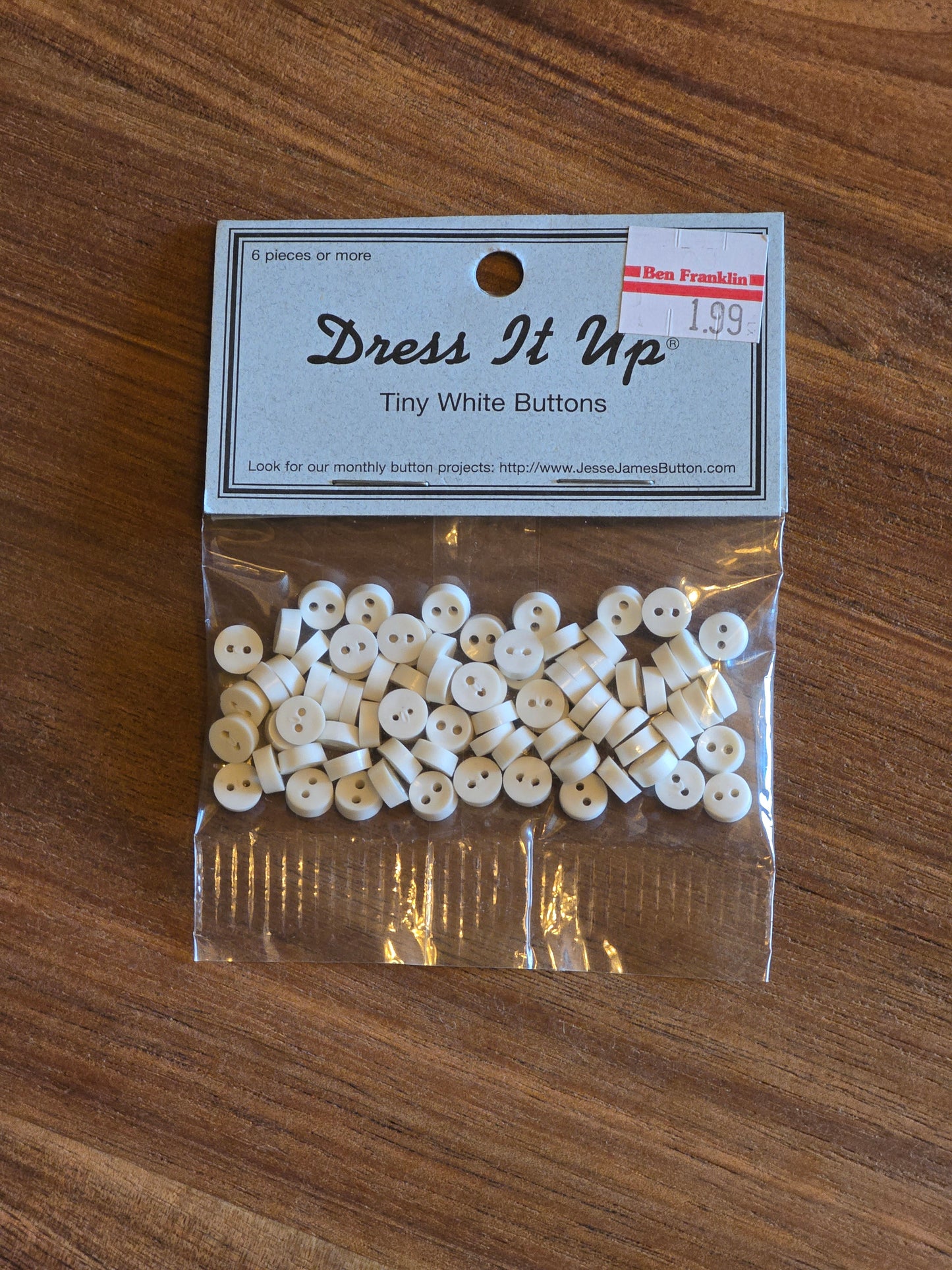 Dress It Up - Tiny White Buttons