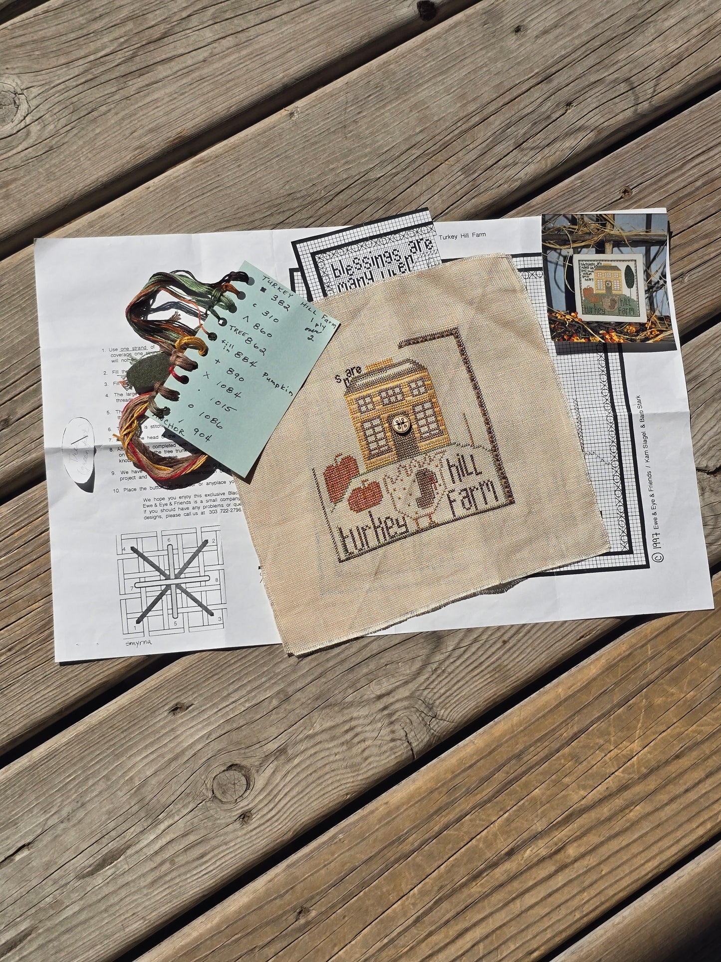 Ewe and Eye and Friends - Turkey Hill Farm - Cross Stitch Kit