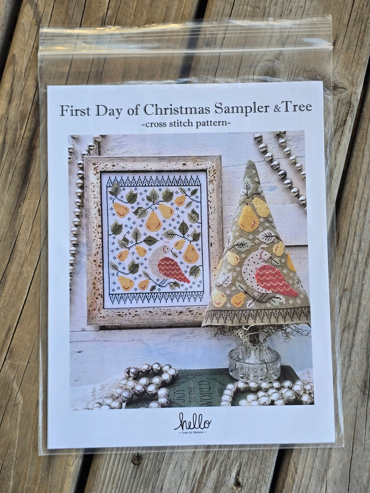 Hello From Liz Matthews - First Day of Christmas Sampler & Tree - Cross Stitch Pattern